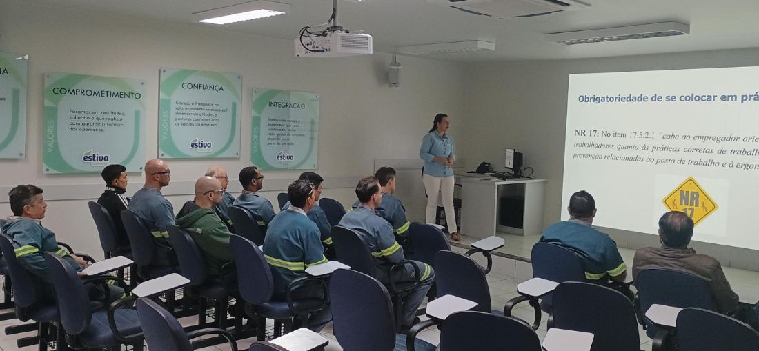 Usina Estiva promove treinamentos para prevenção da exaustão física e fortalecimento da saúde mental dos colaboradores