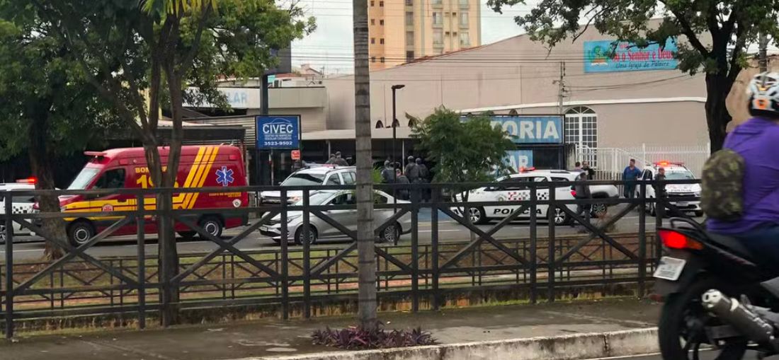 A confusão ocorreu em Catanduva (SP) — Foto: Reprodução / WhatsApp 