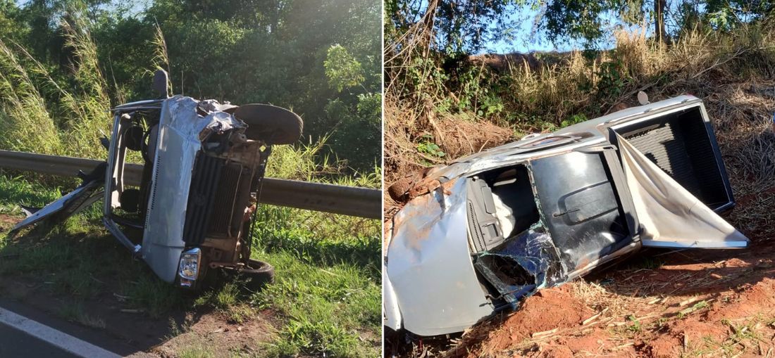 Dois carros capotam em grave acidente entre Catiguá e Tabapuã