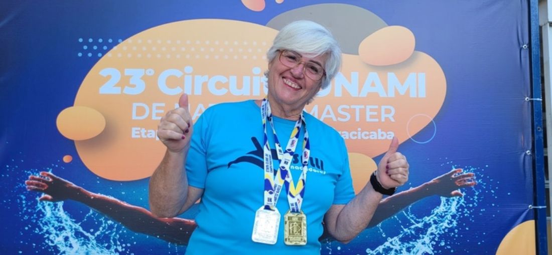 Enfermeira Evandra Maria recebeu a medalha de mérito desportivo da prefeitura de Araraquara