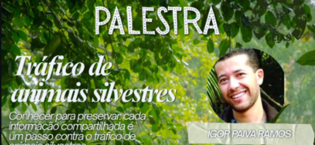 Foto: Palestra do Grupo GEIAS sobre tráfico de animais Silvestres - Divulgação