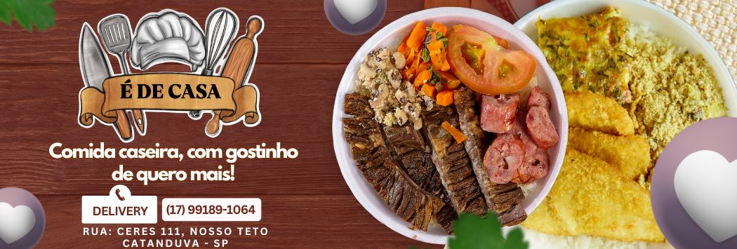 Comida caseira, com gostinho de quero mais! Atendimento apenas delivery
