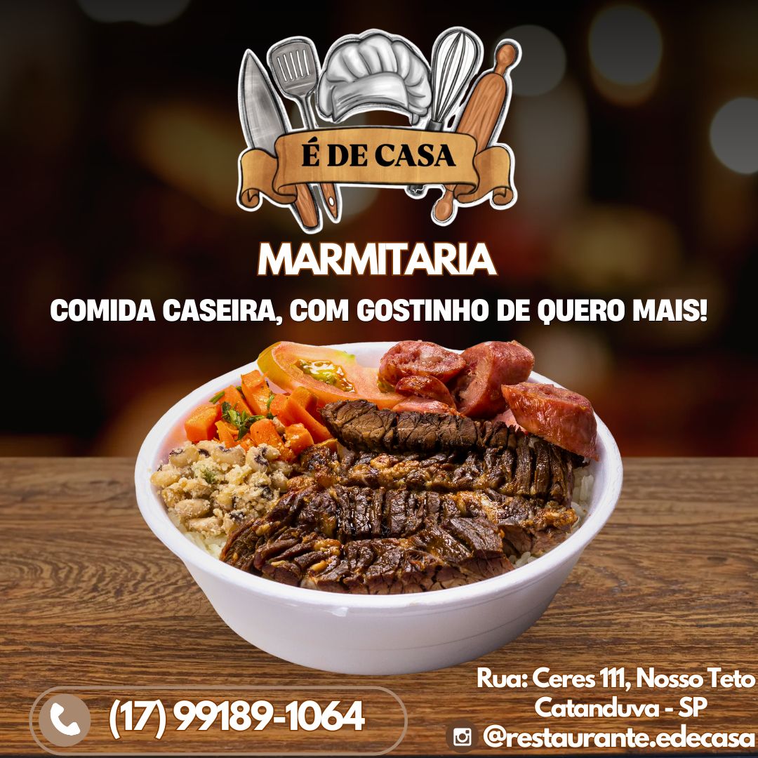Comida caseira, com gostinho de quero mais! Atendimento apenas delivery